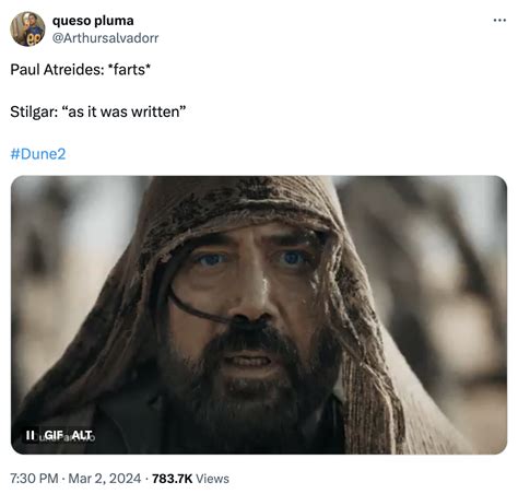 dune as written meme|stilgar as it was written.